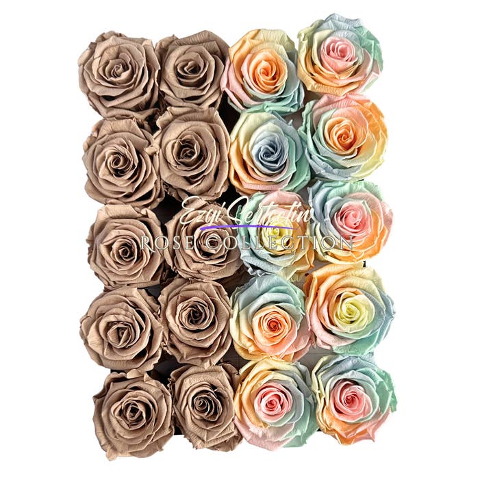 Ezgi Sertcetin - Wholesale Artificial flowers - Preserved Rose Deco Gift Box|Premium Quality Handcrafted 20 Roses x 6.5 cm Diameter|Non Toxic|Excellent for All Events and Organizations|by Ezgi Sertcetin40
