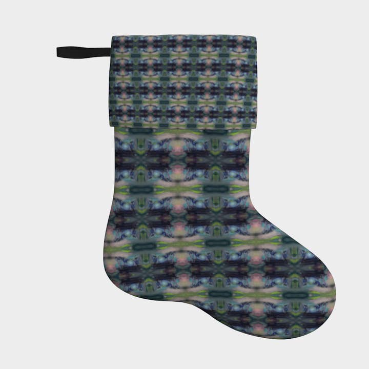 Chaussette de Noël en velours pour fêtes de fin d'année, batterie, thème musical pour la vente par PALMER K Designs