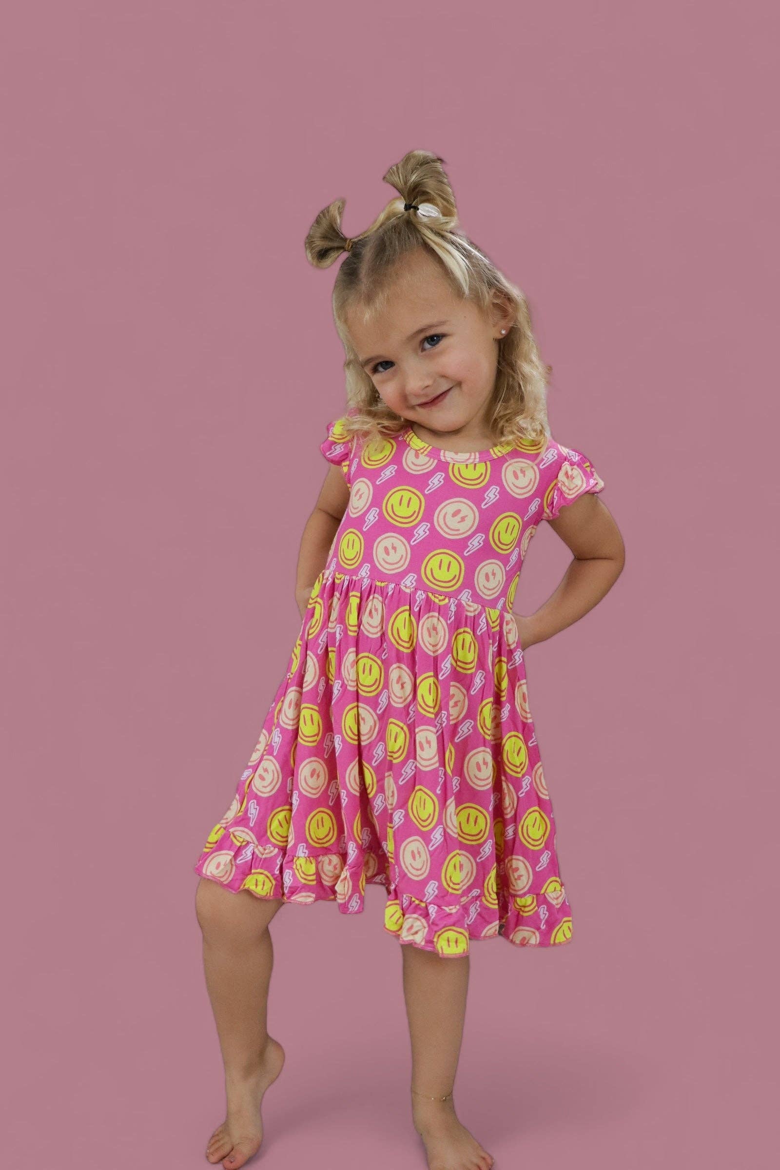 Dream Big Little Co. - Wholesale Dress - Kids - RADIANT SMILES DREAM RUFFLE DRESS19