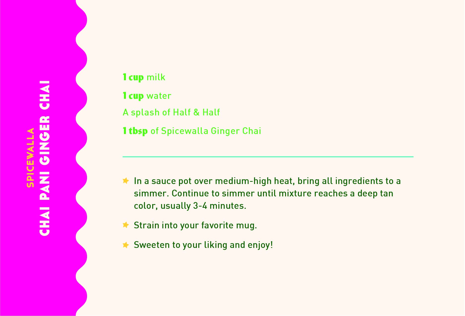 Spicewalla - Vendita all'ingrosso Tè sfusi - Chai Pani Ginger Chai4