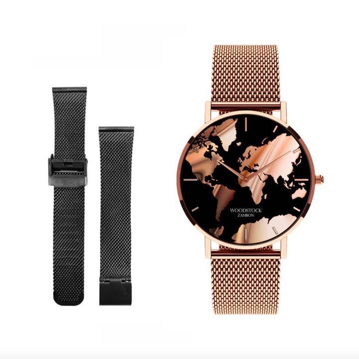 Woodstock Zambon - Wholesale Wrist Watch - Unisex - 32mm | Sunset Waterproof Watch