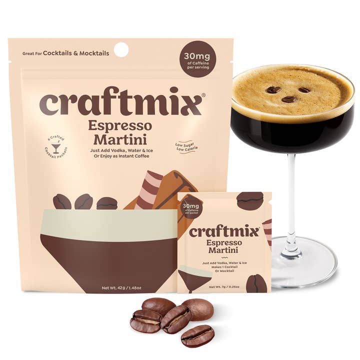 Espresso Martini Cocktail Mixer - 6 Servings Multipack for wholesale by Craftmix
