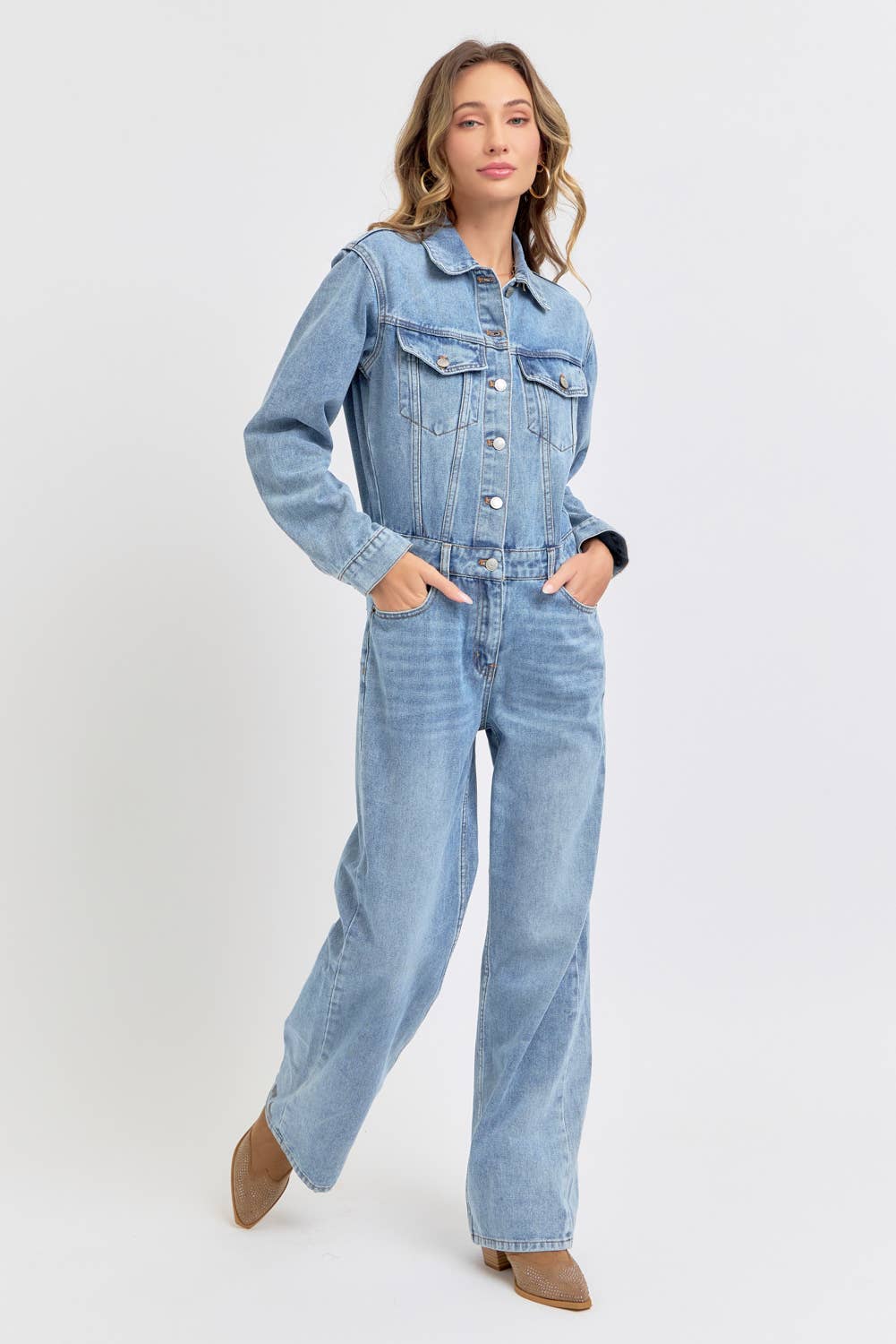 TIMELESS DENIM JUMPSUIT  for wholesale on Faire12