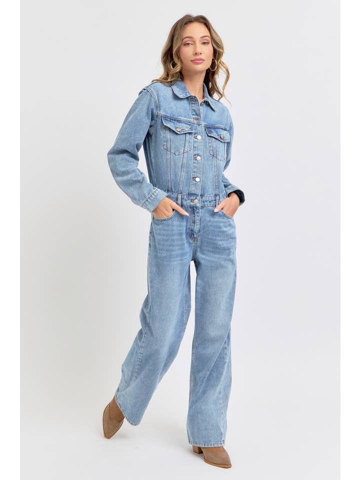 TIMELESS DENIM JUMPSUIT for wholesale on Faire12