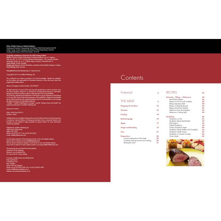 Schiffer Publishing - Wholesale Cookbooks and food - Pure Steak1