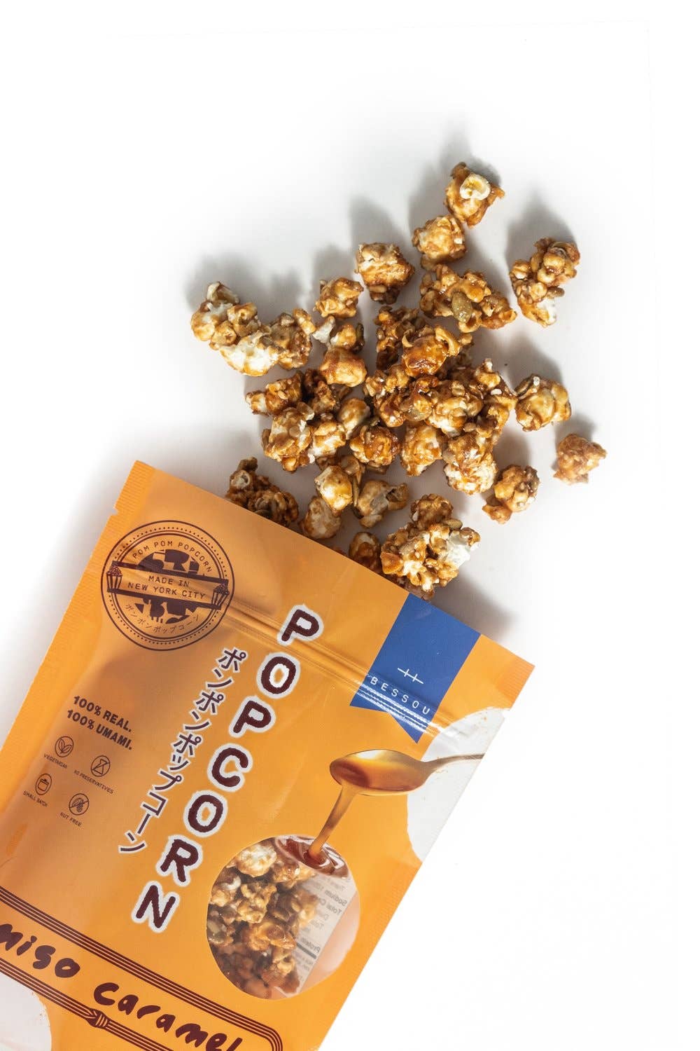 Pom Pom Popcorn by Bessou - Wholesale Popcorn - Popcorn, Miso Caramel2