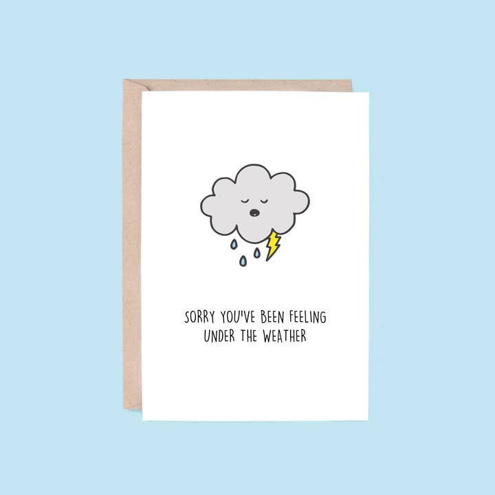 Tarjeta de Amor y Cuidado: Bajo el Clima | Nube de Tormenta para venta al por mayor de Hey Hunny