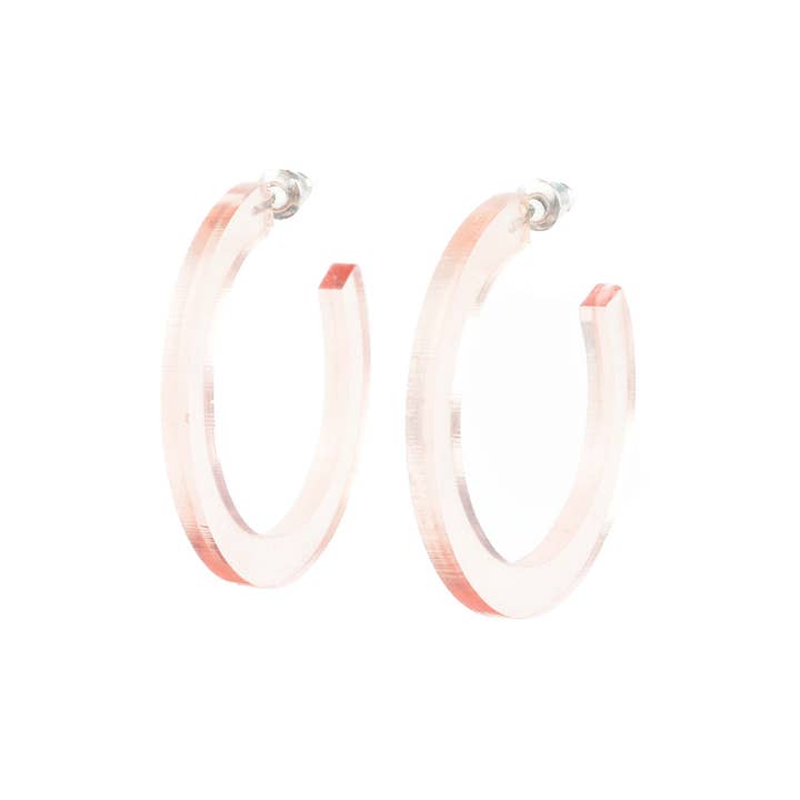 The Paper Dress – wholesale Hoop earrings – Colorful Lightweight Acrylic Hoop Earrings46