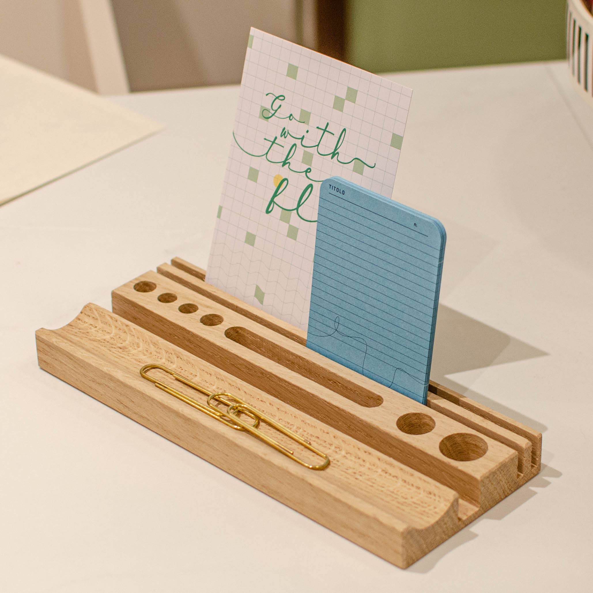 Foglietto - Wholesale Desk Organizer - Wooden Desk Organizer (Small or Large)4