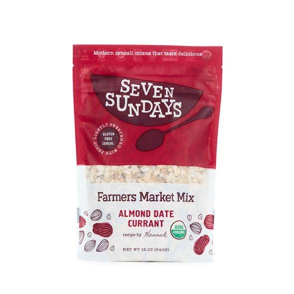 Organic Farmers Market Almond Date Muesli for wholesale by Seven Sundays