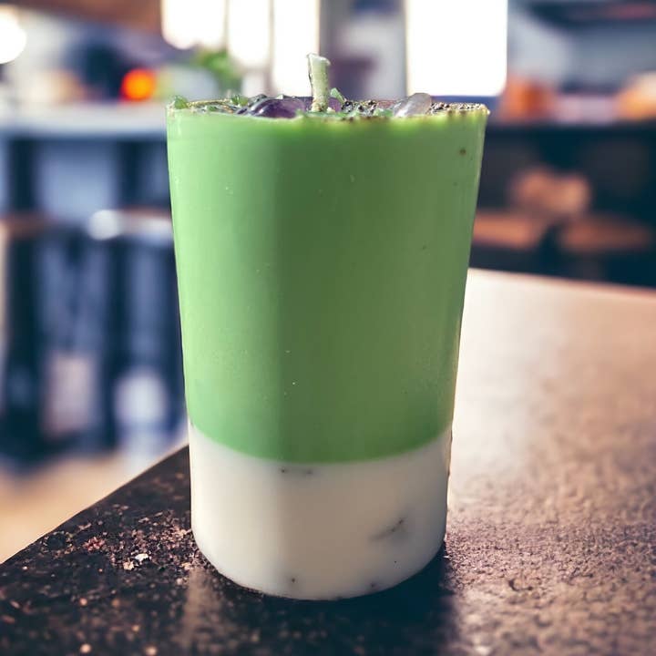 Fertility Candle | Herbal Crystal Candle for New Beginnings for wholesale by Nibiru Beauty LLC