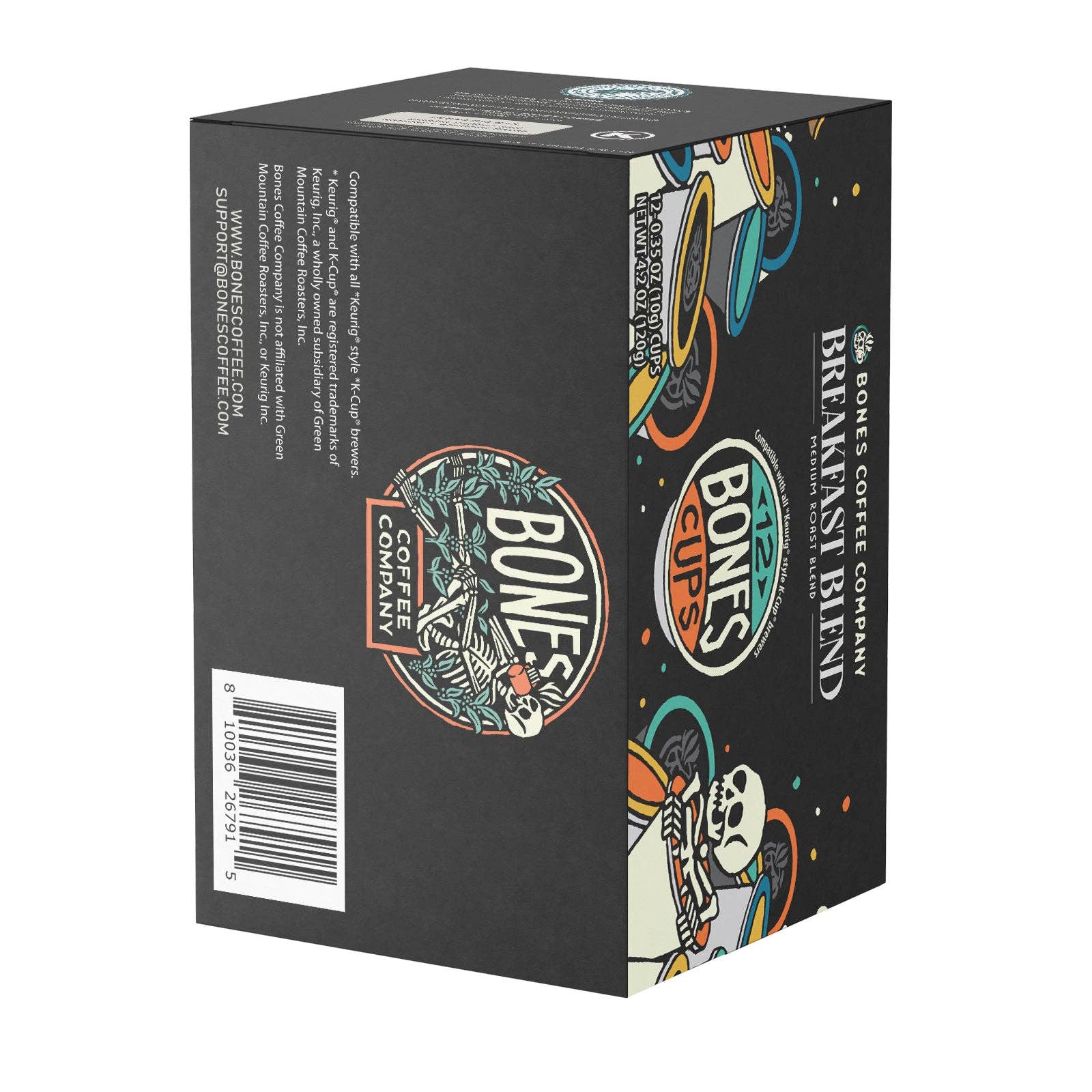 Bones Coffee Company - Wholesale Coffee Pods - Breakfast Blend Coffee Pods | 12 Count | Flavored Coffee6