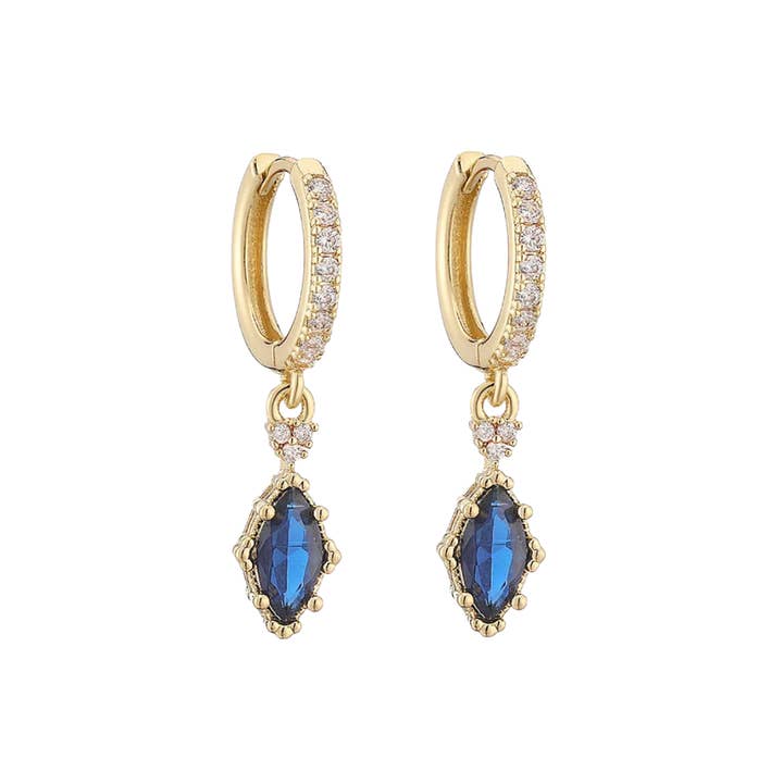 Boucles d'oreilles sophia bleu pour la vente par Rosies