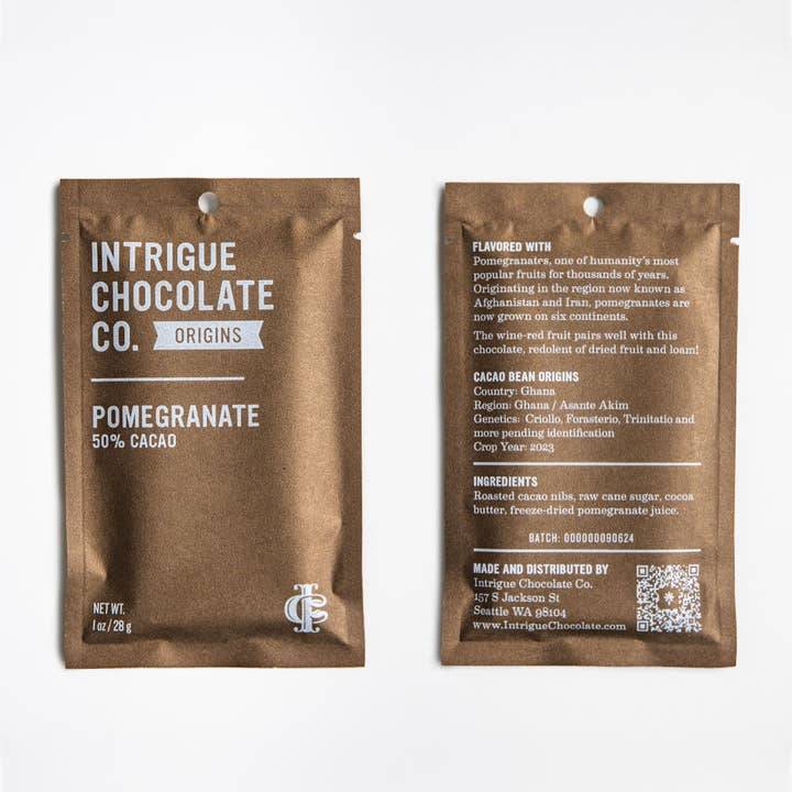 Intrigue Chocolate Co. - Wholesale Chocolate Bar - Pomegranate1