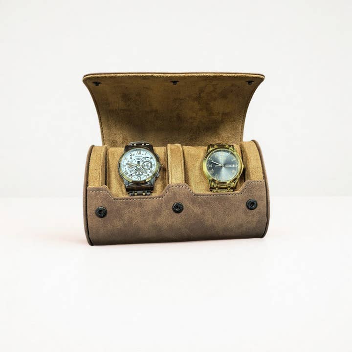 Dipped Shop - Wholesale Jewelry Box/Organizer - Solid Color PU Leather Watch Roll Case DP25F7586