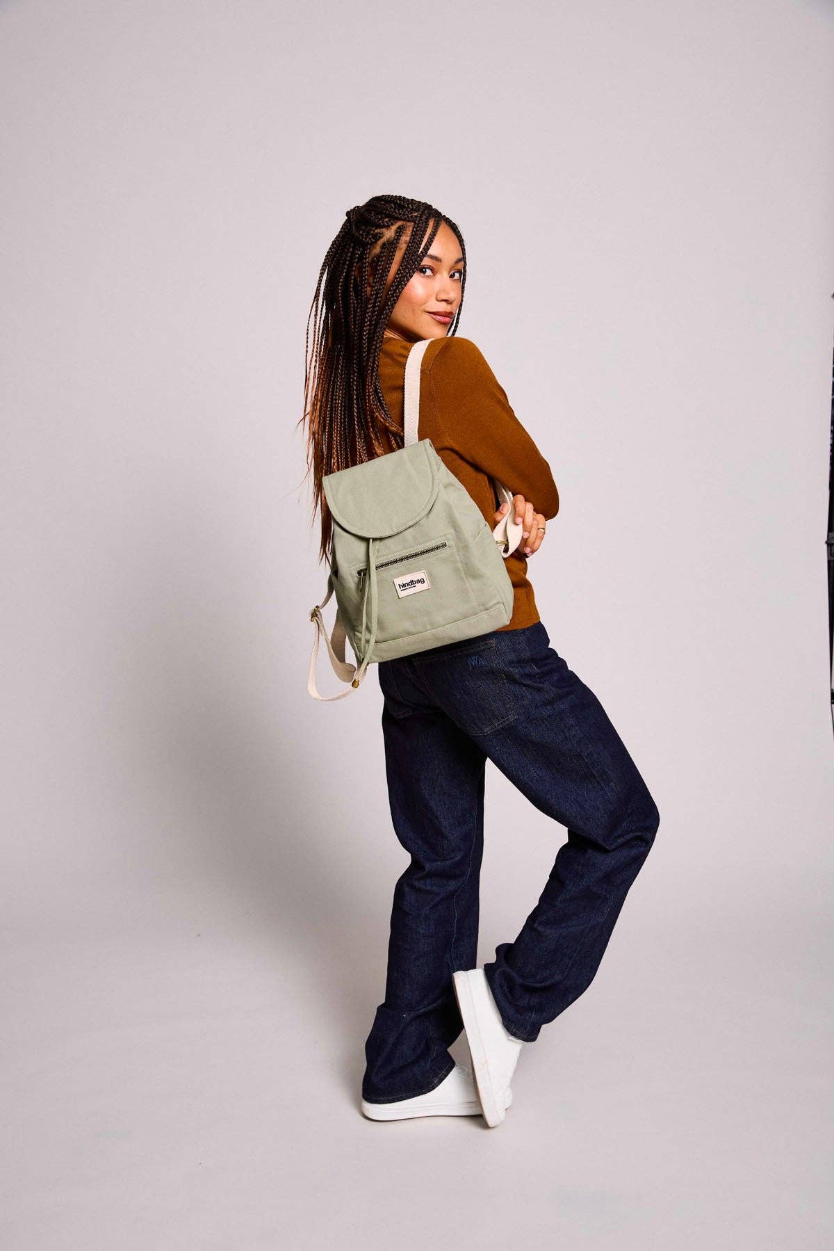 Hindbag - Wholesale Backpack - Women's - Mini Eliot backpack Clay Green0