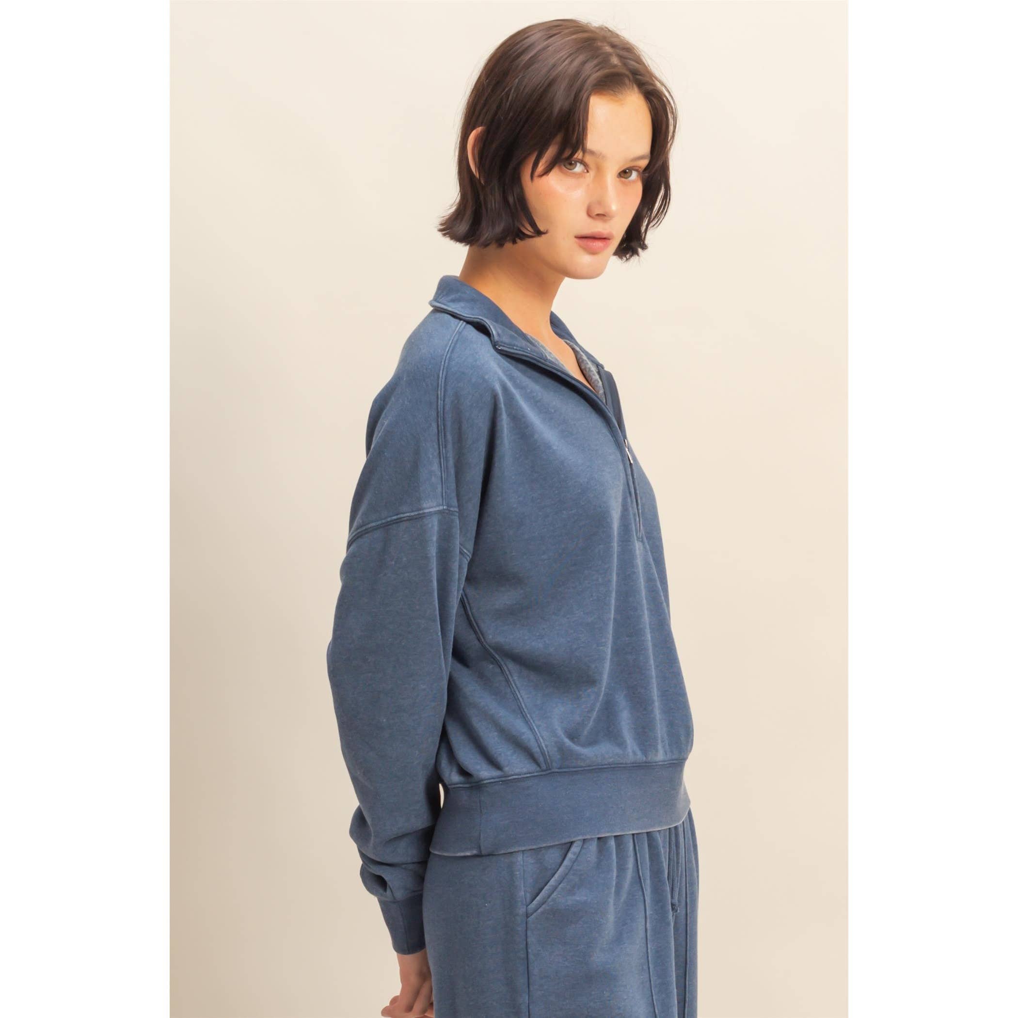 Double Zero - Venta al por mayor Sudadera - Mujer - Sudadera con media cremallera Love This Way14