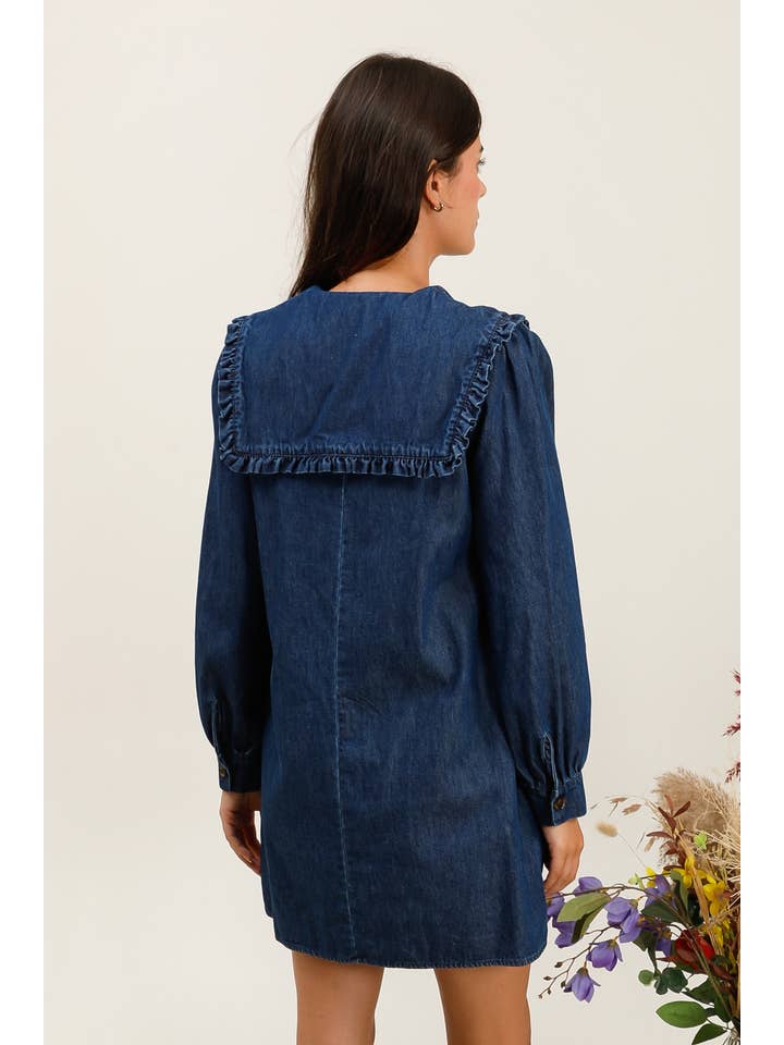 Daphnea - Wholesale Dress - Women's - 5881 DENIM DRESS3