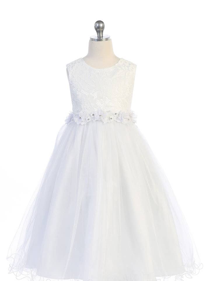 Lace Glitter Tulle Girls Dress with Plus Sizes for wholesale by Kid's Dream