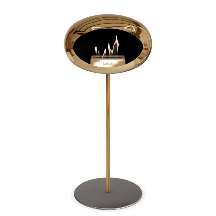 Nüline Distribution - Wholesale Fireplace Screen - Le Feu Steel High (Chromed Rose Gold Dome)29