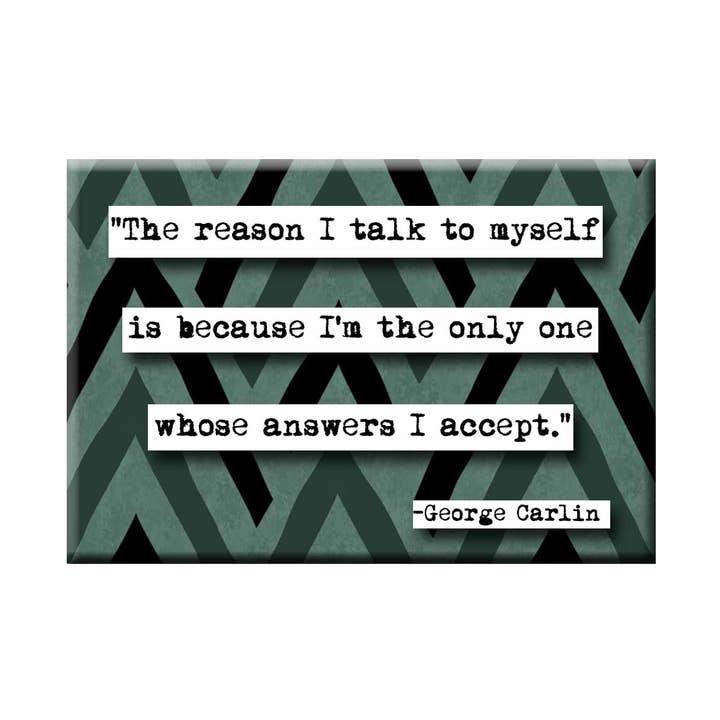 George Carlin Answers Magnet for wholesale by ChicalooKate
