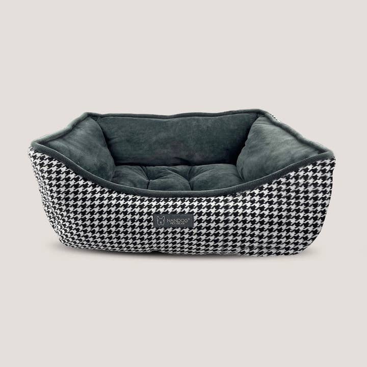 NANDOG PET GEAR FLORIDA - Wholesale Pet Bed - Cat/Dog - NANDOG Houndstooth Micro Plush Reversible Pet Bed