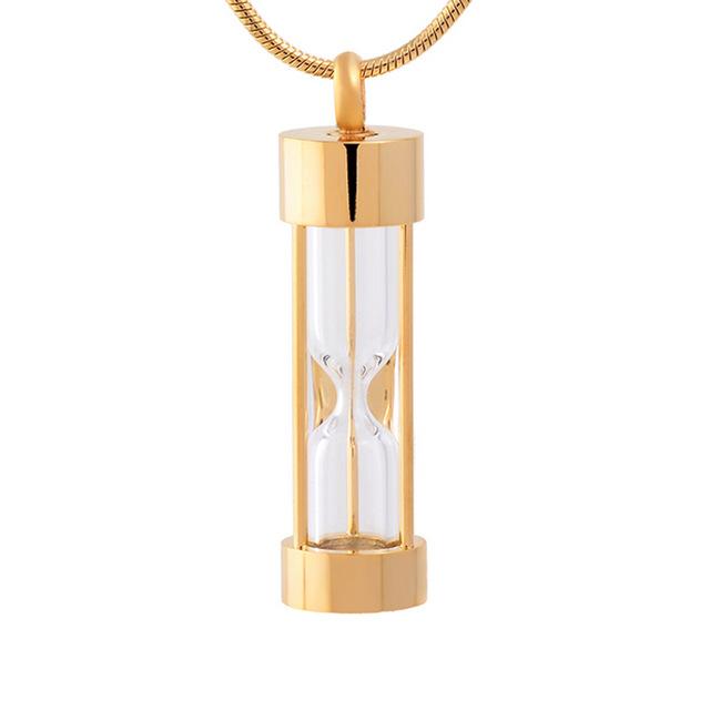Cherished Emblems - Wholesale Pendant/Charm Necklace - Hourglass Cremation Urn Necklace