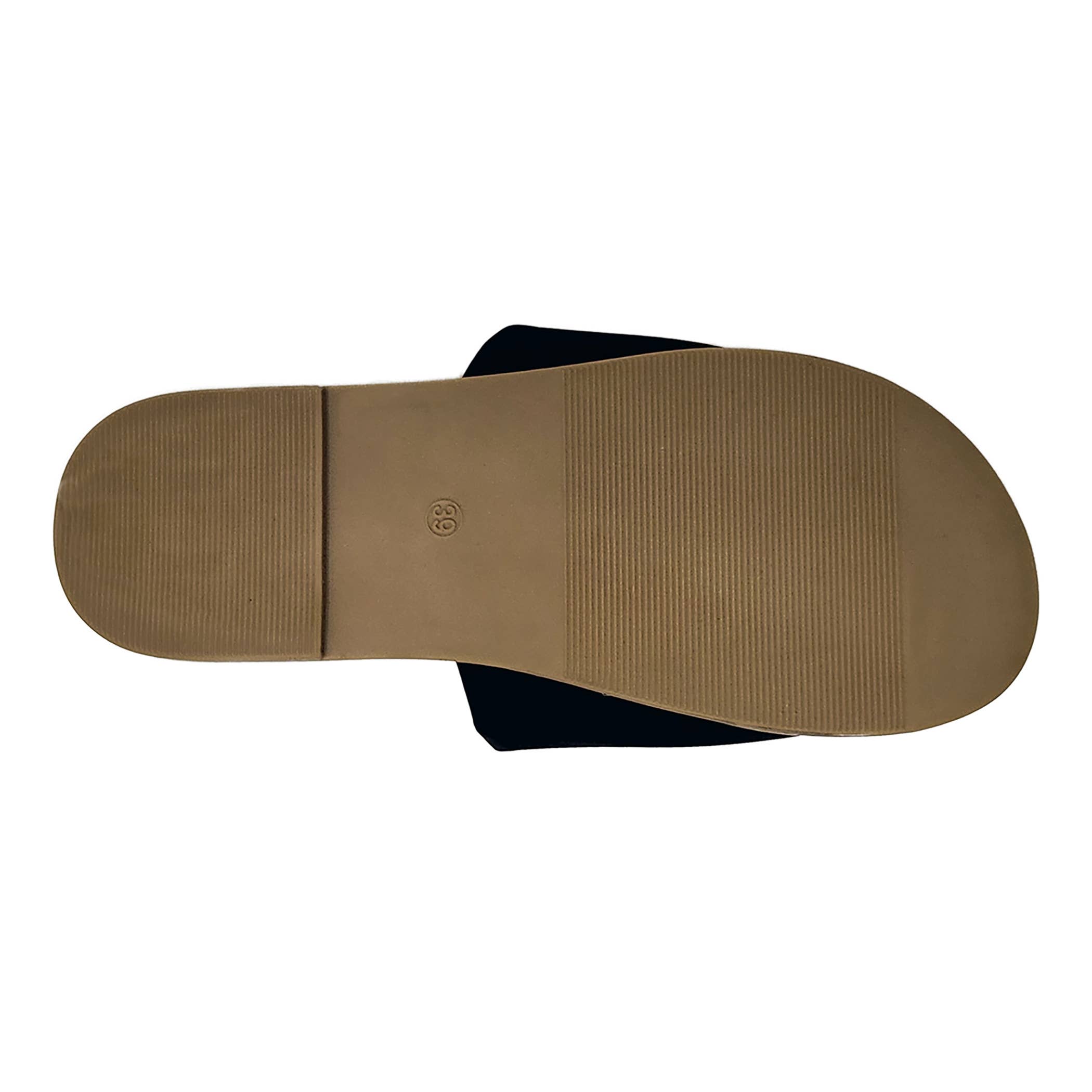 gaahuu - Wholesale Sandals - Women's - womens faux leather open toe footbed slide sandal7