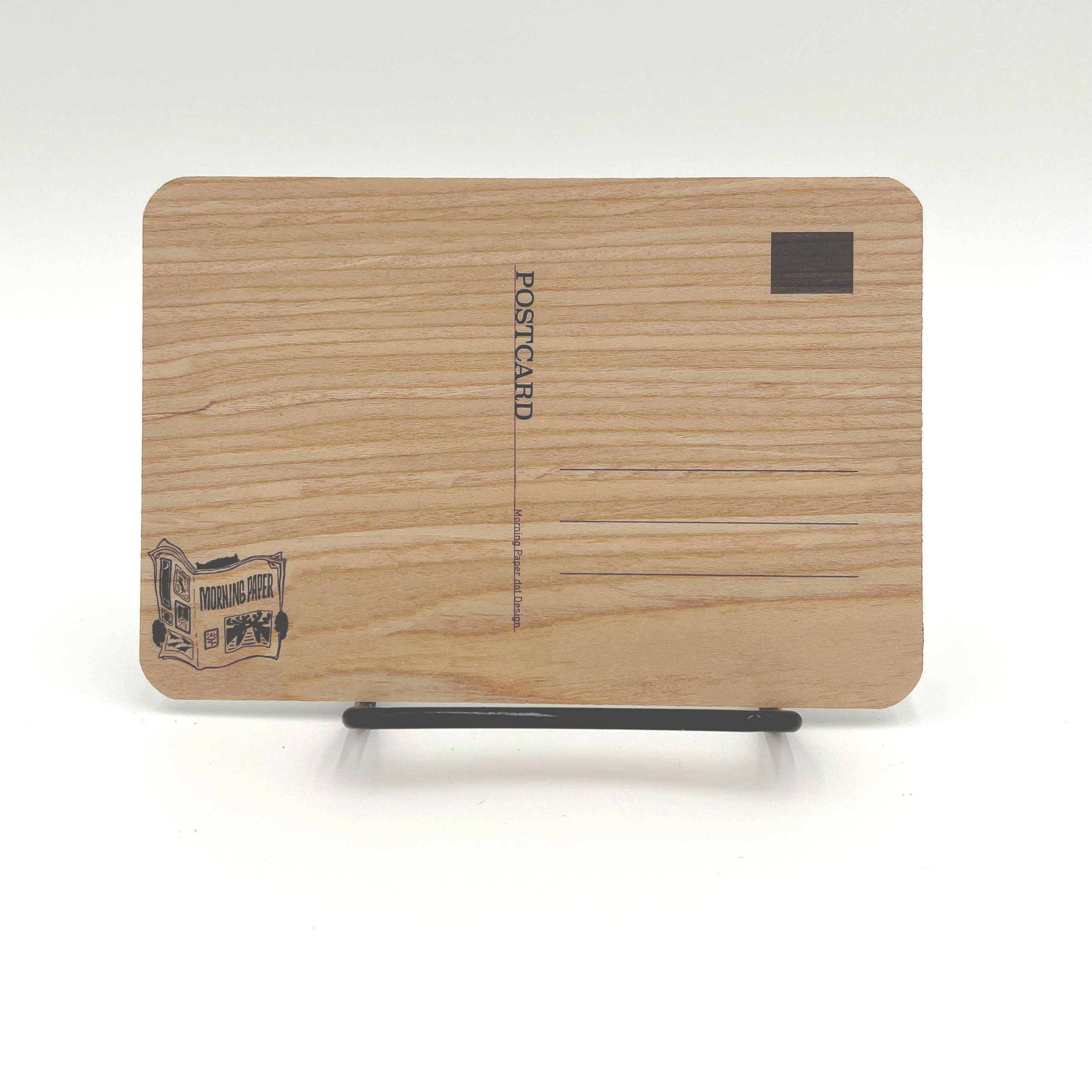 Morning Paper dot Design - Wholesale Postcard - Cave and tree on aspen or red cedar wood postcard5