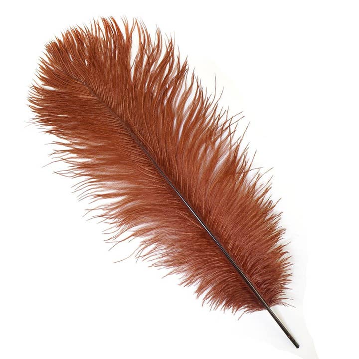 Ostrich Feathers 13-16" Drabs - Copper for wholesale by Zucker Feather Products