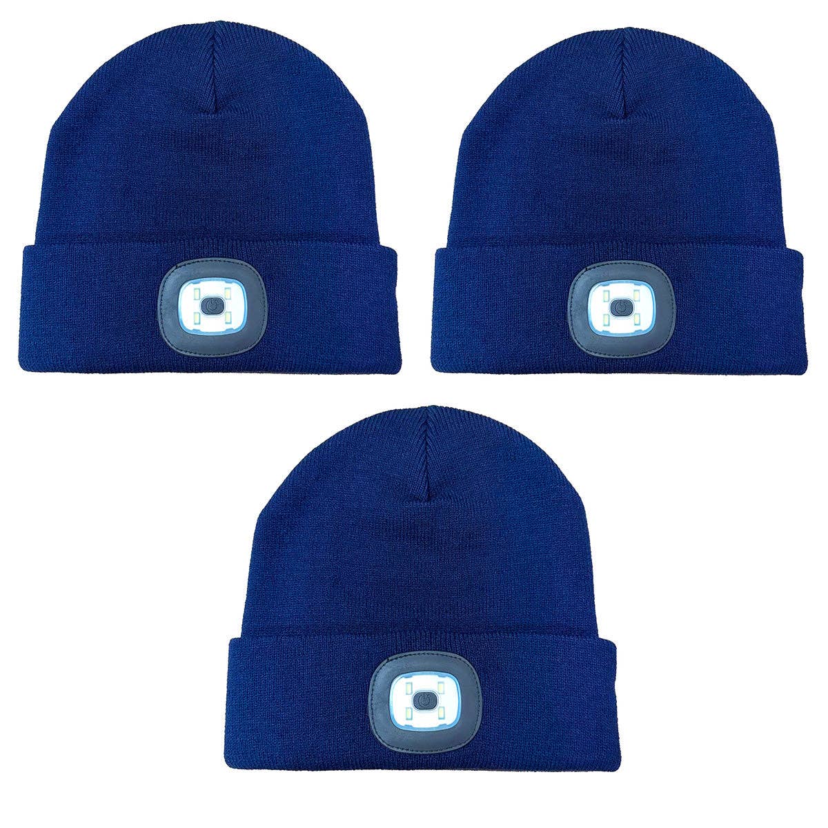 Novelty Brands - Wholesale Retailer Display - Accessories - Roughneck LED Light Beanie Hat Assortment- 6/Display20