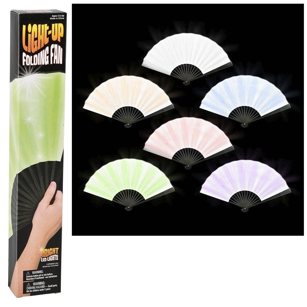 La Luna Bella - Toys - Wholesale Light-Up Toy - Kids & Baby - 10" Light-Up Folding Fan LLB Light-up Toys0