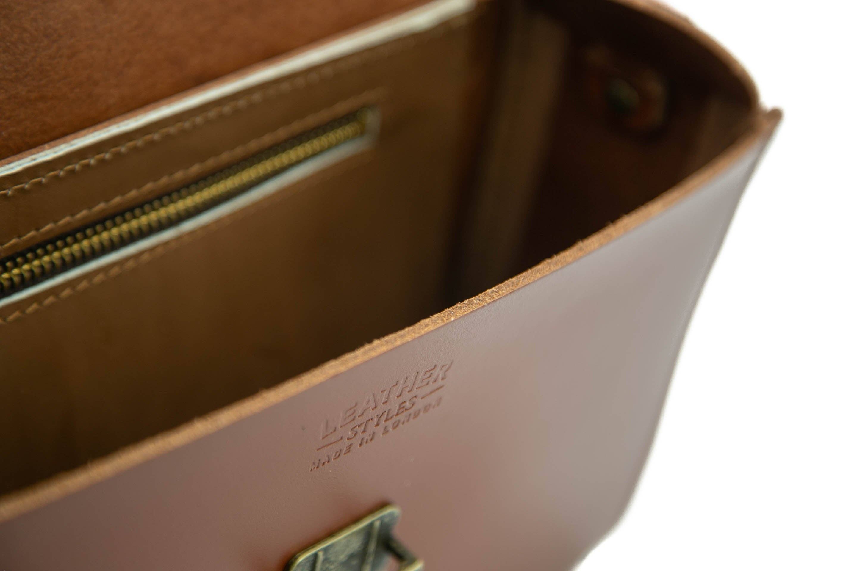 Tan Leather Satchel - Leilani for wholesale on Faire8