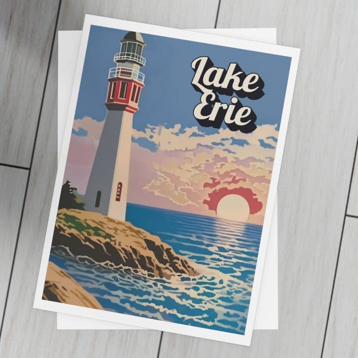 Lake Erie | Michigan | Home State wenskaart voor wholesale door Nefer Designer Candles & Home Decor