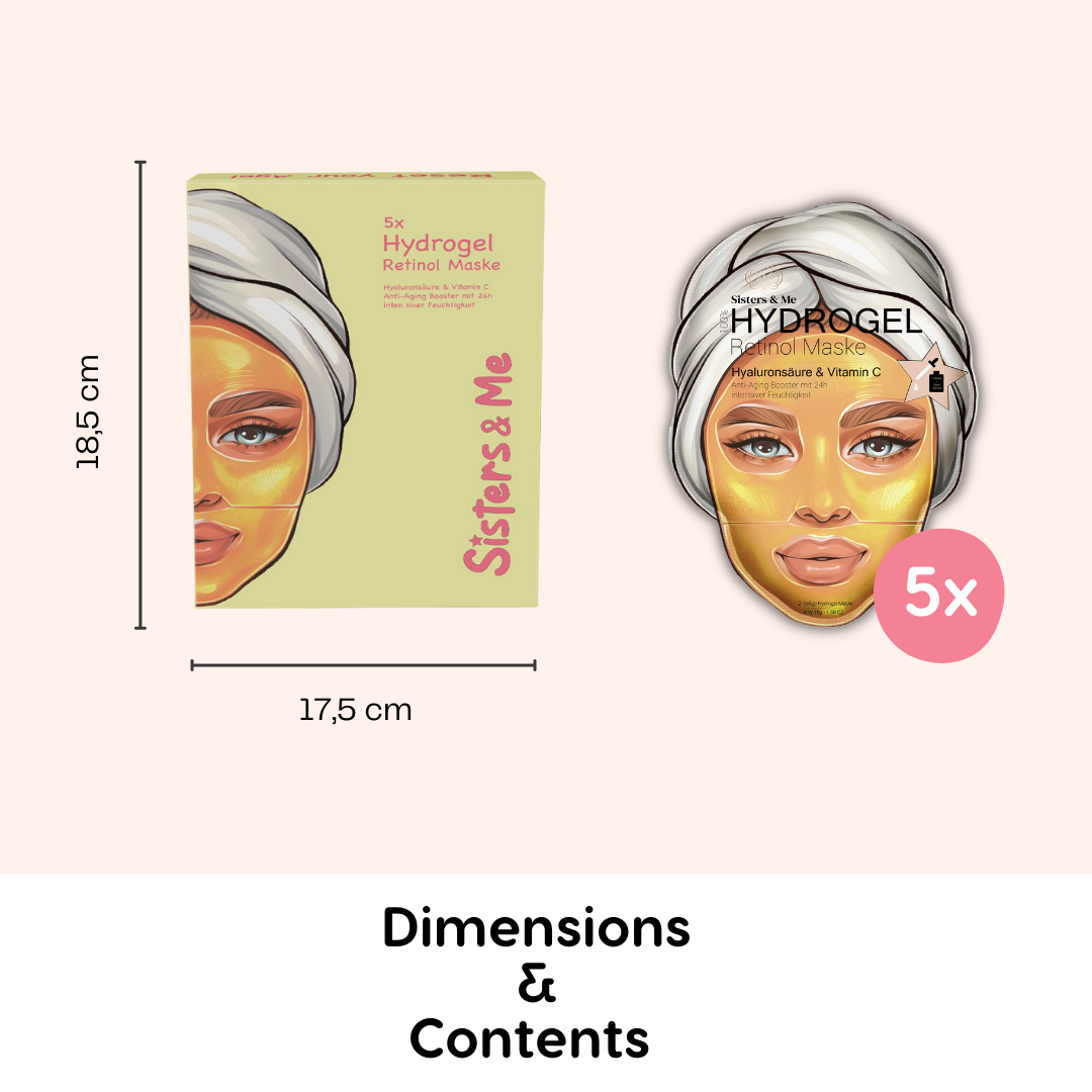 Sisters & Me GmbH – wholesale Ansiktsmasker – 5X ANTI-AGING HYDROGELMASK MED RETINOL
7