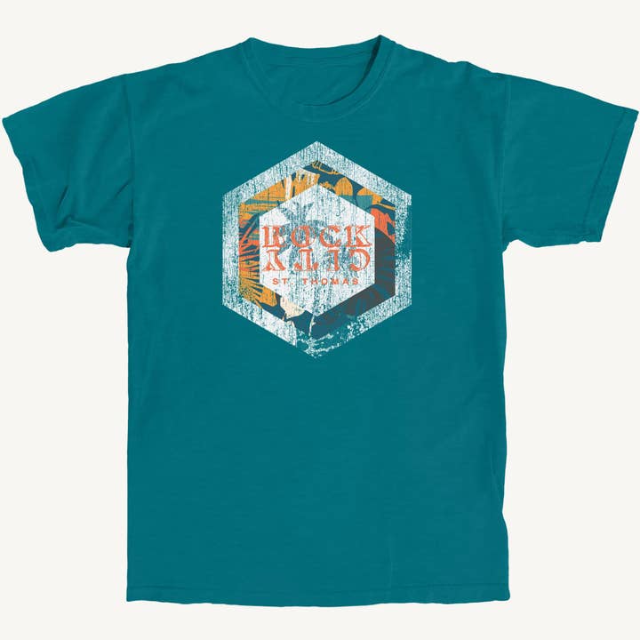 Rock City Premium Tee for wholesale by Salt Water Colours