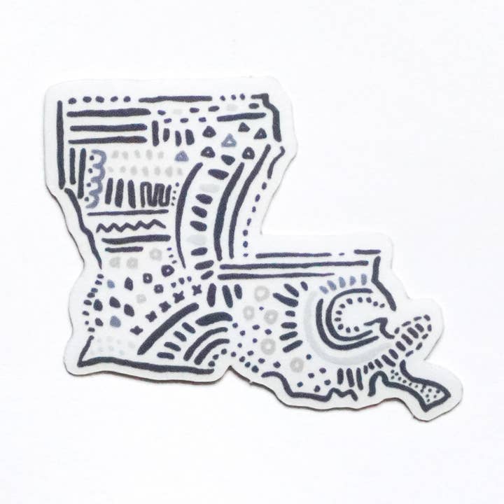 Louisiana State Pattern Sticker for wholesale by Statement Goods