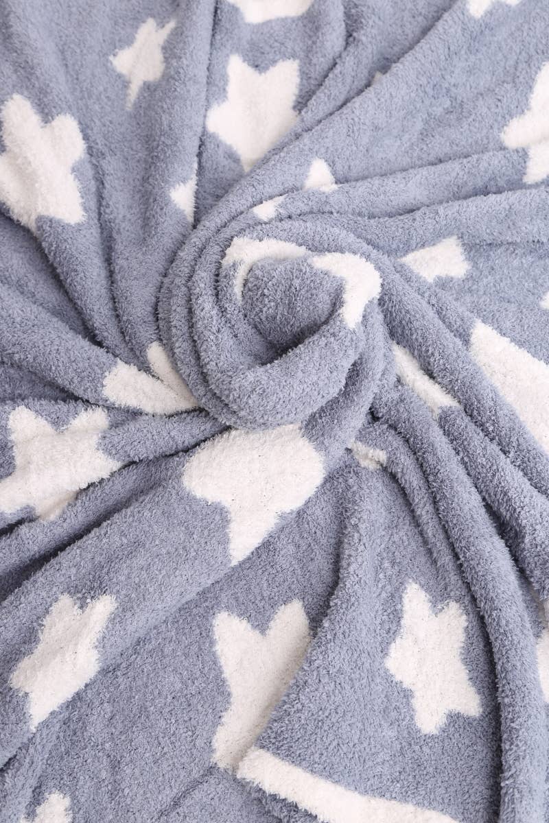 Fashion City - Wholesale Throw Blanket - Star Print Luxury Soft Throw Winter Blanket8