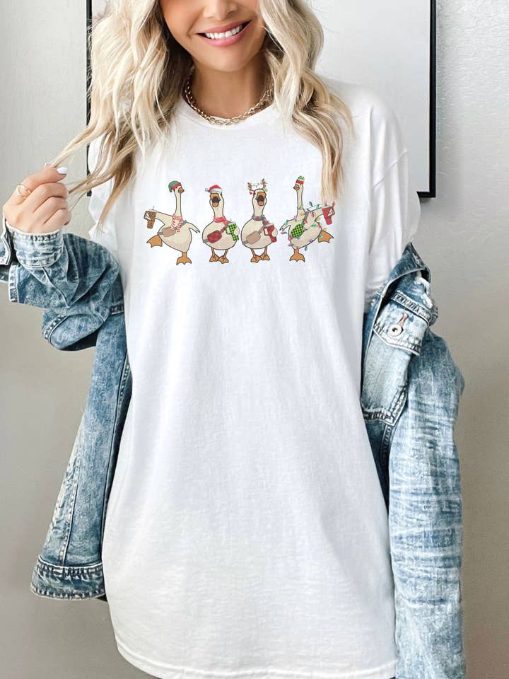 Camisa retro Gooses Obsessive Cup Disorder, divertida camisa de ganso para venta al por mayor de SONDO DESIGN LTD