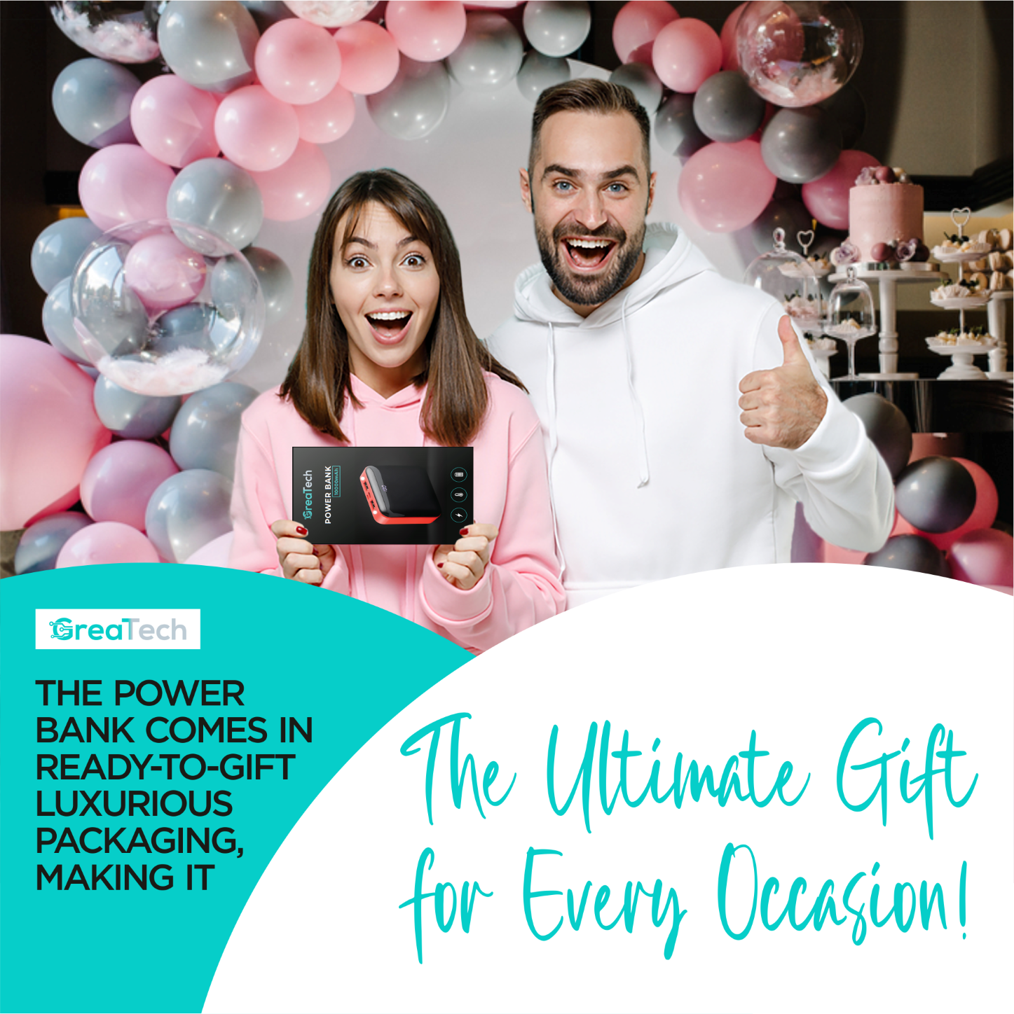 GreaTech - Wholesale Portable Charger - GreaTech Premium Portable Charger Power Bank. Luxury Gift7