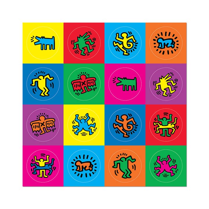 Apply Stickers - Wholesale Sticker - Keith Haring's Icons - Sticker Sheet of 16