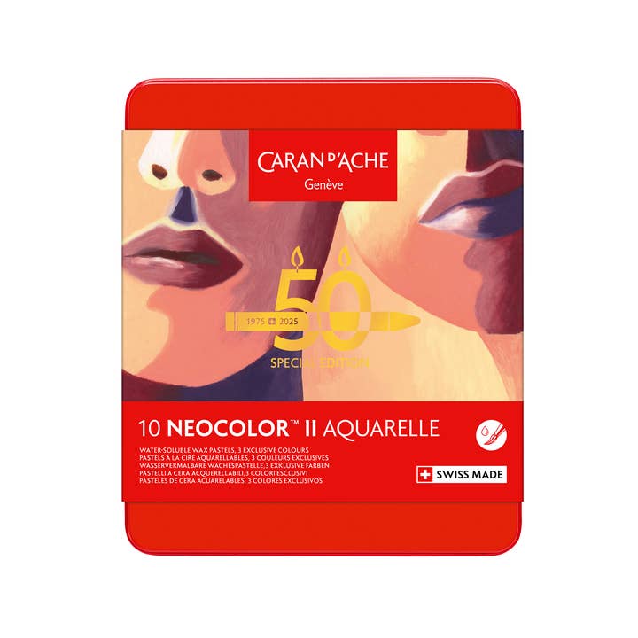 Caran d'Ache - Wholesale Retailer Display - Paper & Novelty - Set of 10 NEOCOLOR™ II 50th Anniversary Product + Display2