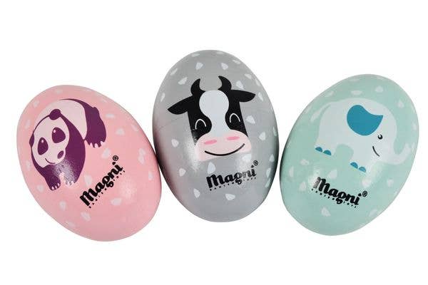 Magni ApS - Wholesale Musical Toy - Kids & Baby - Egg Maracas With Animals, 3 Designs, Large0