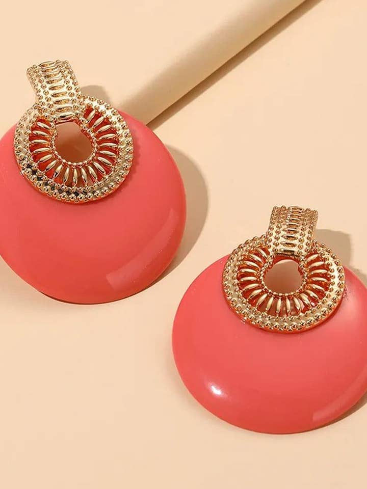 Round Metal Post Earring for wholesale by Fashion Quality Boutik
