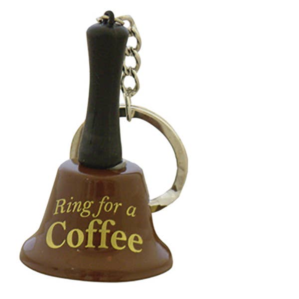 Nyckelring Bell - Ring För Kaffe - Nyhet Presenter för wholesale av The Diabolical Gift People - Novelty Gifts, Christmas Gifts