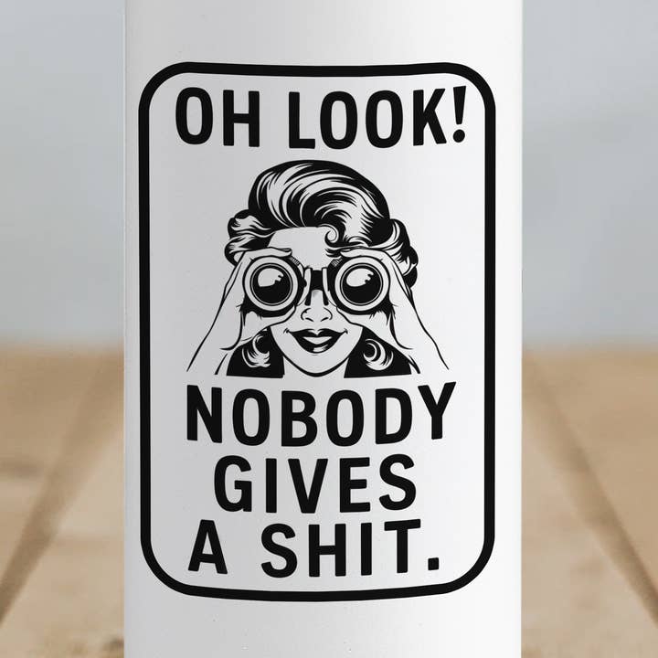 Oh guarda! Adesivo Nessuno se ne frega per la vendita all'ingrosso da parte di Ozark Sticker Company