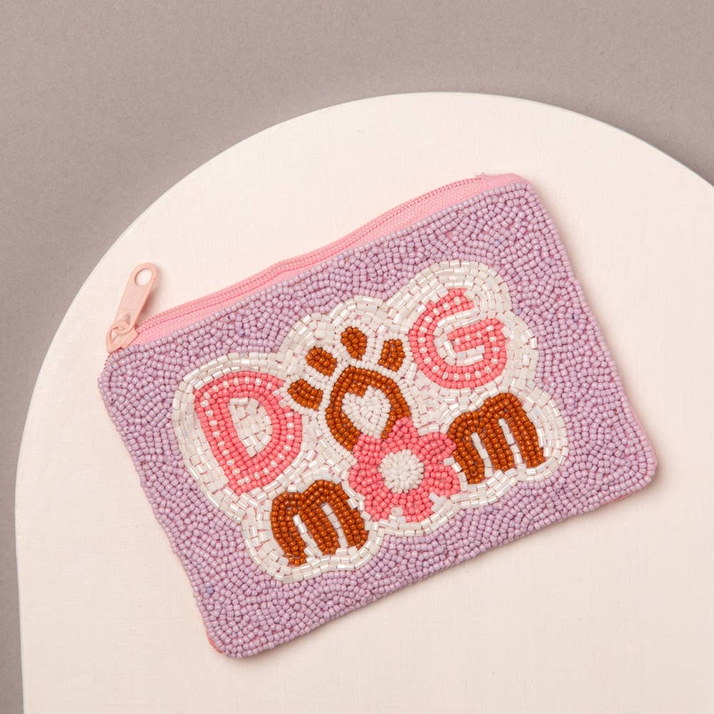 SP Sophia Collection - Wholesale Coin Purse - Women's - Pet Theme Dog Mom Beaded Coin Bag 0