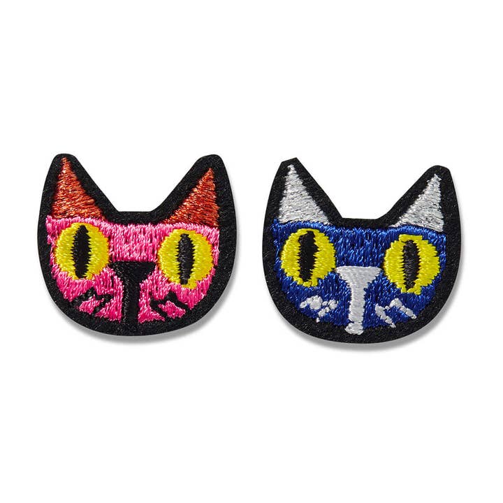 Écusson autcollant brodé à la machine - Petit sac en coton pour la vente par Macon & Lesquoy