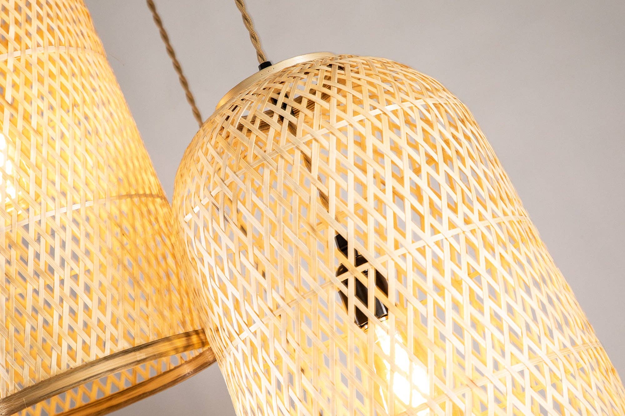 ELE Light & Decor - Wholesale Chandelier/Hanging Light - Three Lights Rattan Pendant Light10