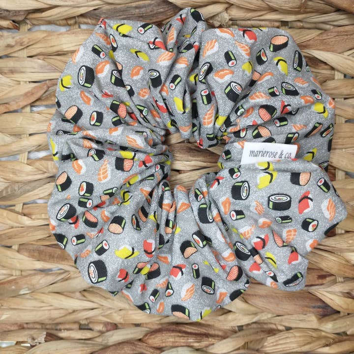 Sushi scrunchie 1 for wholesale by Marieroseco